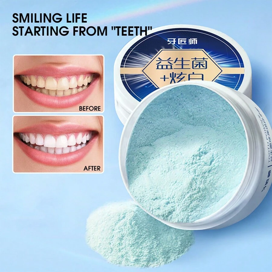 Probiotic Whitening Tooth Powder For Cleaning, Removing Stains And ...