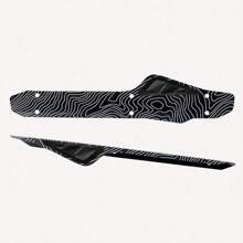 1pc Mini Ultra-Light Bicycle Chainstay Protector For Mountain Bikes (Comes With Three Ties) - Black - View 3