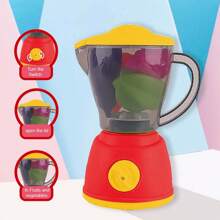 5 Pcs Kitchen Toys Children Pretend Play Juicer Blender Mixer Toy Set Birthday Party Juice Machine Gift - Red - View 2