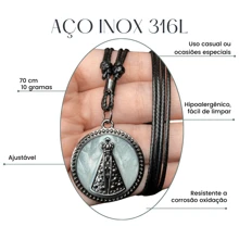 Men's Chain Necklaces - Black - View 3