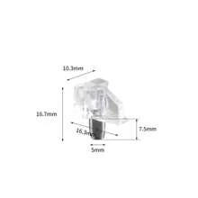 Shelf Support Pegs, Cabinet Shelf Pins, Clear Plastic Shelf Support Clips For Kitchen Furniture Book Shelves Shelf Brackets Locking Clips (20 Pack) Decorations Decor Festival Decor Room Decor Home Decor Decor Bedroom Decor Dress Pants Shoes Jeans Boots Skirtbedroom,Organizer,Organiser,Home Storage,White T Shirt Women,Black Pants Women,Ladies Winter Clothes,Dress,Winter Clothes For Ladies,Elegant Woman Dresses,White Shirt For Ladies,Long Sleeve,White Jumpsuit For Women,Spring Dresses For Women,Spring Outfits For Women,Spring,Spring Clothes,Minimalist,Summer Tops - White - View 9