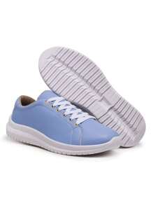 Women Wedge Sneakers - 藍色 - 查看 2