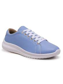 Women Wedge Sneakers - 藍色 - 查看 4