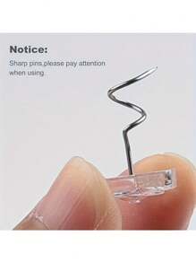 50 قطعة من دبابيس طباعة الفراش ذات رؤوس شفافة لثبات الغطاء والفراش ، مقاس 0.59 إنش