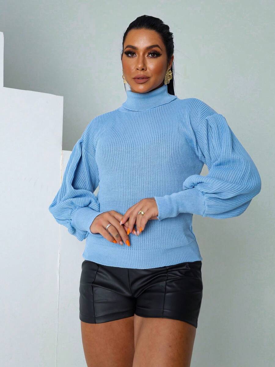 Women Sweaters - 藍色 - 查看 1