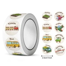 500 cái Hoạt hình Đồ chơi Hình dán , Hình dán , Giáo viên Hình dán Đối với Sinh viên , REWARD Trò Chơi Niêm phong Hình dán - màu xanh lá - Xem 1