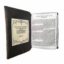 聖經書布偶玩具，新耶穌瑪麗書填充娃娃 9"書本大小，基督救世主布偶基督教上帝飾品，家居聖誕復活節裝飾 - 棕色 - 查看 4