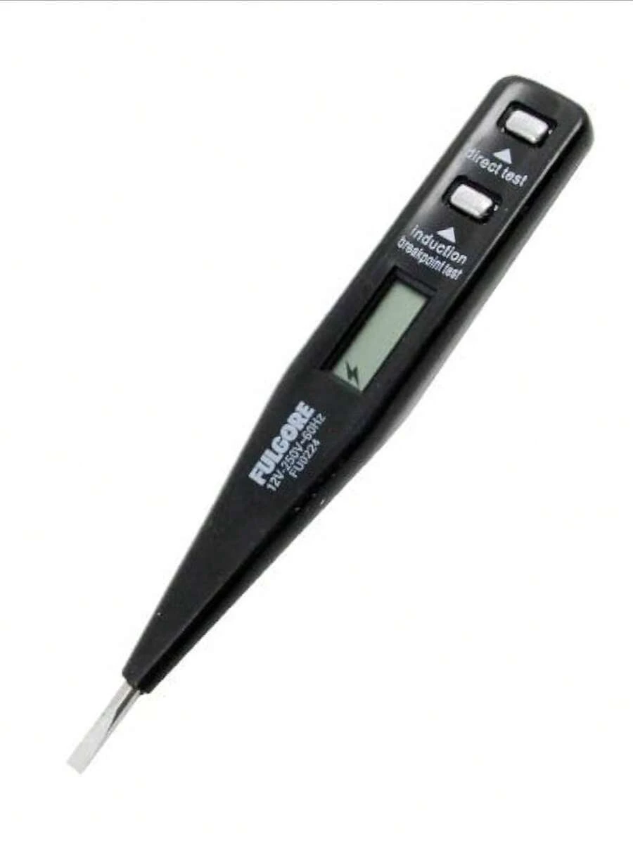 Digital Voltage Tester Detects 12 To 250 Volts - 黑色 - 查看 1