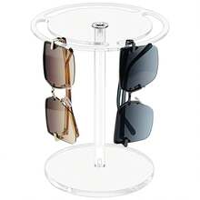 Acrylic Sunglasses Organizer, Transparent Rotating Display Rack For Desktop, 360° Rotation, Stackable, Can Hold At Least 18 Pairs Of Glasses - Clear - View 4