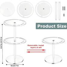 Acrylic Sunglasses Organizer, Transparent Rotating Display Rack For Desktop, 360° Rotation, Stackable, Can Hold At Least 18 Pairs Of Glasses - Clear - View 6