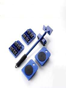 5 cái Đồ nội thất Di chuyển Công cụ Bộ dụng cụ , Nặng Di chuyển Hiện vật , Có thể mang đi Di chuyển Bộ công cụ , Thích hợp Đối với Di chuyển Và Lớn Đồ nội thất , Với bánh xe Và Tay cầm , Heavy-duty Và Hoạt động - Một kích thước phù hợp với tất cả màu xanh - Xem 1