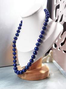 Dây chuyền ngọc trai nuôi cấy tròn 9-10mm, dài 45cm, khóa bạc S925, thích hợp cho nữ đeo hàng ngày hoặc dự tiệc. - vòng cổ ngọc trai nuôi cấy - Xem 1