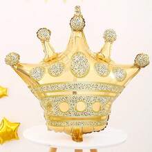 1只30英寸大皇冠箔氣球,mylar氣球,可用於生日、婚禮、聖誕派對裝飾 - 30in/1pc - 查看 14