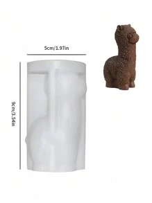 3D Alpaca's Siliconen Kaars Mal DIY Schattige Dieren Geurkaars Zeep Knutsel Cadeaus Maken Hars Gips Mallen Huisdecoratie Benodigdheden