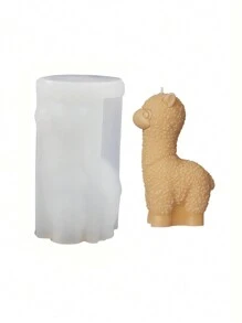 3D Alpaca's Siliconen Kaars Mal DIY Schattige Dieren Geurkaars Zeep Knutsel Cadeaus Maken Hars Gips Mallen Huisdecoratie Benodigdheden