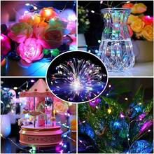 Colorful Fairy Lights Battery Powered String Lights, 3 Functions: Fast Flash, Slow Flash, Constant On, Silver Wire Twinkle Lights Suitable For DIY, Party, Wedding, Bedroom, Holiday Decoration, Available In 1m10LED /2m20LED/3m30LED And 10pcs/20pcs - Color - View 6