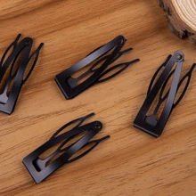 10个装黑色金属发夹，适用于女性日常、派对、节日等场合，可作发卡、发夹、发饰、发卡、发饰、发夹等使用。 - 黑色 - 查看 6