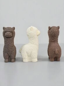 3D Alpaca's Siliconen Kaars Mal DIY Schattige Dieren Geurkaars Zeep Knutsel Cadeaus Maken Hars Gips Mallen Huisdecoratie Benodigdheden