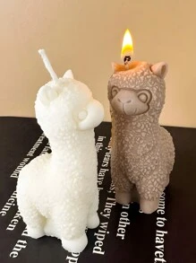 3D Alpaca's Siliconen Kaars Mal DIY Schattige Dieren Geurkaars Zeep Knutsel Cadeaus Maken Hars Gips Mallen Huisdecoratie Benodigdheden