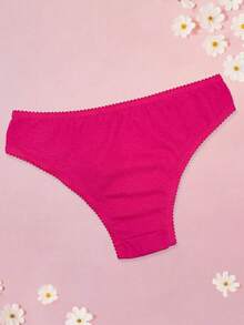 Women Thongs - 玫紅色 - 查看 2