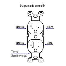 Contacto dúplex, 2 polos 3 hilos, 20 A, Standard, marfil CODO-MS 46100 - Beis - Ver 5