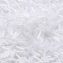 300 颗 2x6 毫米多色混合长管种子珠闪亮玻璃珠适用于制作手链首饰 DIY 针线活手工配件 - 彩色 - 查看 12