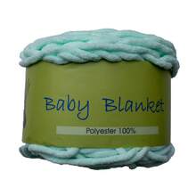 1团雪尼尔纱线，超粗毛线，适用于编织、钩编、梭织等工艺，可用于编织精美婴儿毯，100克 - 11 Baby Blue - 查看 9