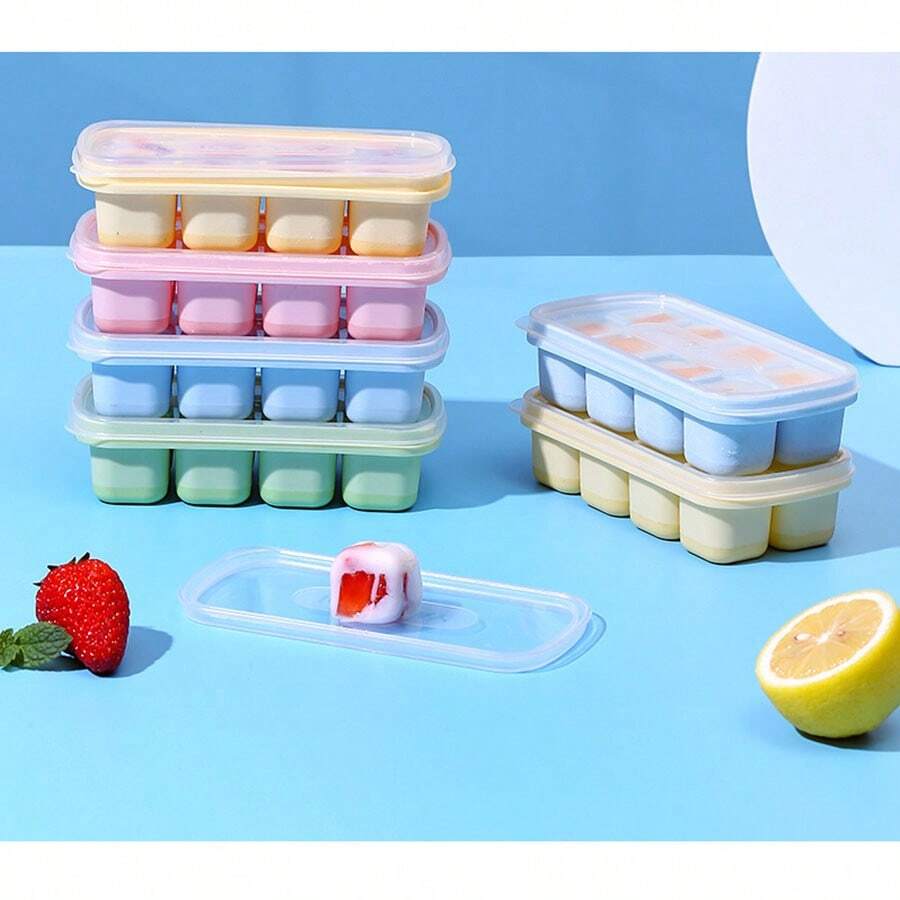 Ice Cube Tray With Dividers For Gelatin, Yogurt, Ice Cubes, Outdoor Ice Container, Refrigerator