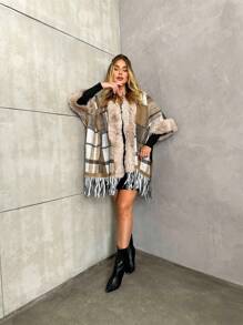 Women Overcoats - Màu be - Xem 3