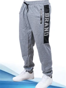Men Sweatpants - 淺灰色 - 查看 3
