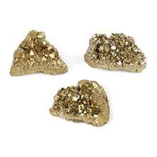 1pc Electroplated Gold Crystal Agate Cluster - Suitable For Home Decor, Crystal Specimen Collection, High-End Diy Jewelry Decoration, Festival Party, The Best Holiday Gift