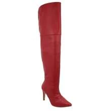 Women Over-The-Knee Boots - 紅色 - 查看 6