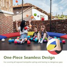 Trampoline Pad, 12ft 14ft Replacement Trampoline Pads, No Holes For Pole, Waterproof Trampoline Spring Cover Padding Surround Pad - Multicolor - View 2