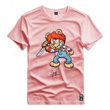 Men T-Shirts - 粉色 - 查看 1