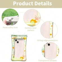 1入通用防水手機袋手機乾袋套，帶吊繩，適用於iPhone 15 14 13 12 Pro Max Xs Max XR X 8 7 6S Plus SE，Galaxy S22 S21 S20，HUAWEI P50等7.0英寸以內的手機 - 黃色 - 查看 4