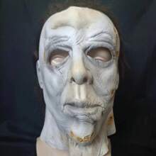 New Arrival Latex Mask, New Version Myers Michael Mask Moonlight Scared Terror Headgear - White - View 1