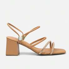 Women Heeled Sandals - Lạc đà - Xem 2
