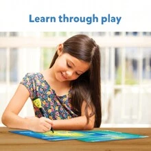Skillmatics Educational Game - Space Explorers, Reusable Activity Mats With 2 Dry Erase Markers, Gifts For Ages 6 To 9