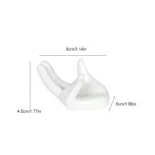 1pc Shaped Ceramic Egg Cup, Modern & Simple Style, White Colors, Suitable For Kitchen & Dining Table Use,Kitchen,Christmas Gift