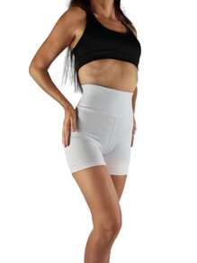 Women Sports Shorts - 白色 - 查看 2