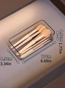 1pc/5pcs Set Simple And Beautiful Drawer Organizer With Built-In Dividers For Cosmetic Storage On Vanity, Transparent And Stackable, Fits Various Sized Masks, Eyebrow Pencils, Lipsticks, To Keep Desk Tidy And Organized,Room,Home,Bedroom,Bathroom,House,Pink Room,Living Room Decor,Travel Stuff,Gift Bag,Gifts For Mom,Dad,Men,Friends,Teacher,Birthday,Wedding,Desk,Shelves,Accessories,Gift Boxes,Funny Gift,Storage ,Jewellery Box,Pouch,Makeup Brush Holder,Brush Holder,Perfume Organiser,Pouch Bag,Gifts For Women,Christmas Gifts,Gift Ideas For Women