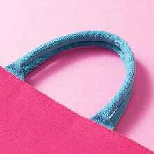 Miniso 芭比闪闪系列手提包大容量简约手提包魔术贴封口方便取放 (粉色)