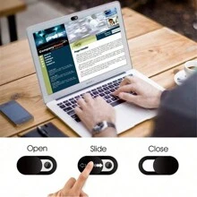 3pcs Ultra-Thin Webcam Covers Web Camera Sticker Cover Cap For Laptop Macbook Mobile Phone PC - Black - View 9