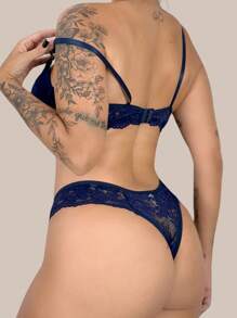 Women Sexy Lingerie Sets - 藏蓝色 - 查看 4