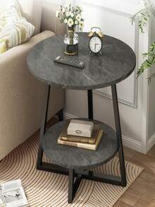 Modern Round Center Table 2 Levels - Multicolorido - Visão 5