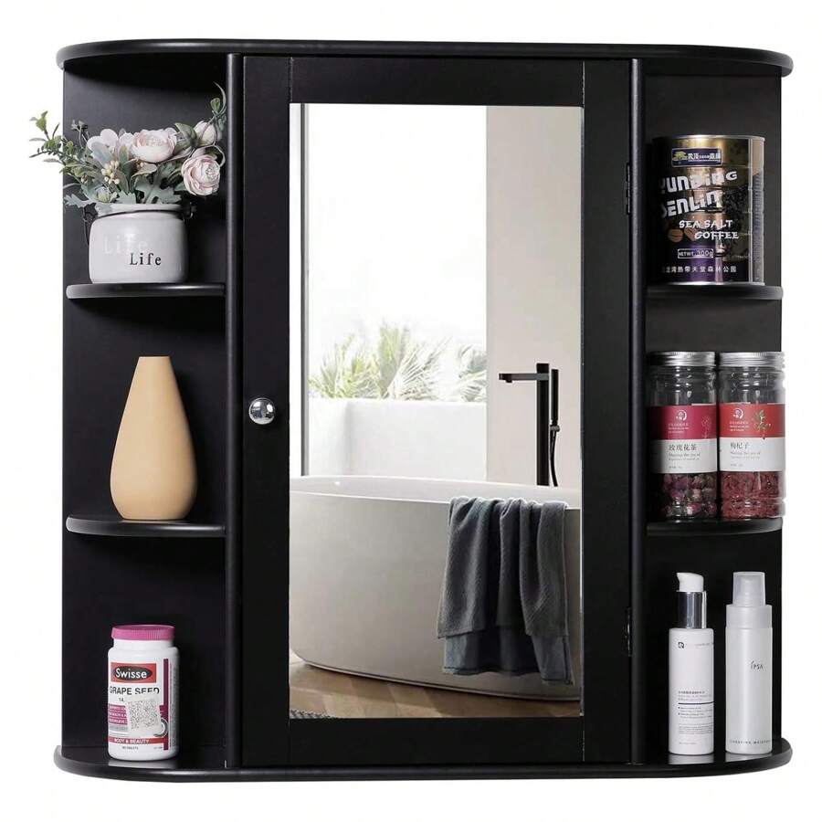 YONGSTYLE Bathroom Medicine Cabinet With Mirror, Bathroom Wall Cabinet ...