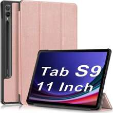 USTIYA Funda para Galaxy Tab S9 11 Pulgadas 2023,Compatible con Samsung Tab S9 Case Uso Rudo Carcasa Protectora con S Pen Soporte y Pantalla multiángulo - Rosa - Ver 1
