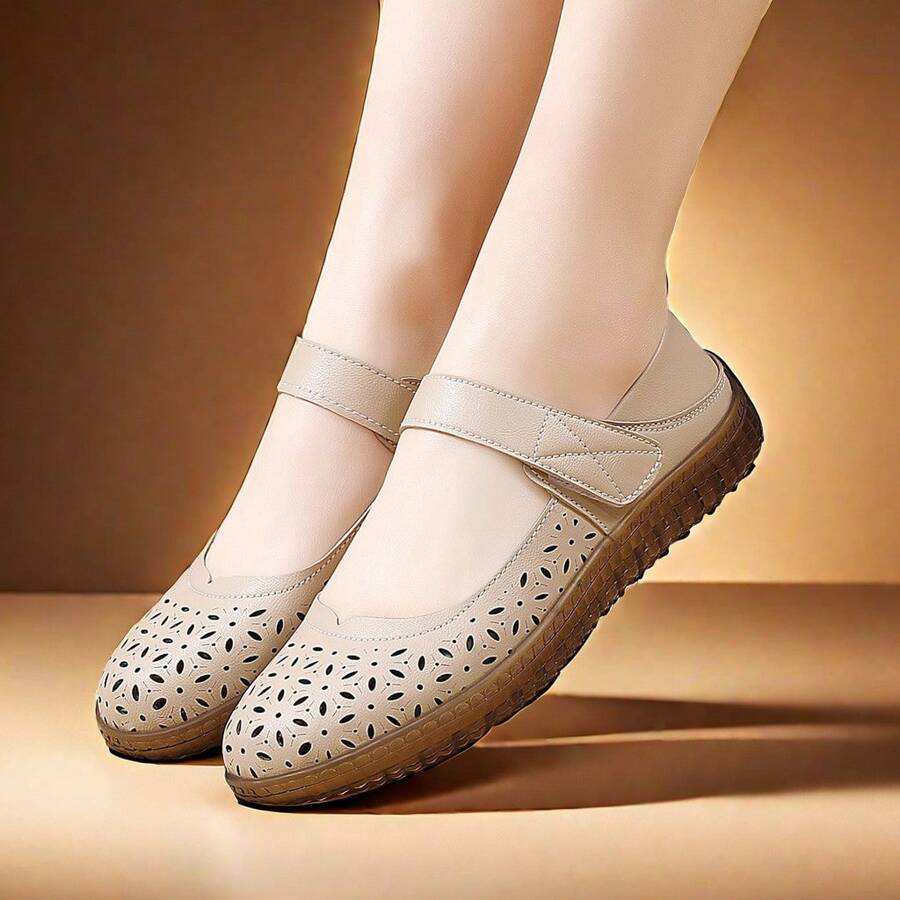 Nouvelles chaussures plates pour femmes, chaussures de marche d'été respirantes et confortables, à fermeture, chaussures décontracté, souples et antidérapantes, ne fatiguant pas vos pieds le jour de la Saint-Valentin