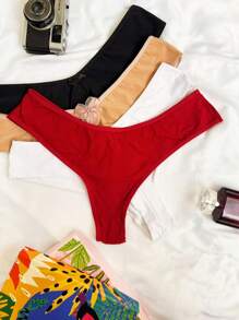 4 Calcinhas plus size fio duplo tamanho 50 GG em microfibra lisas NEUTRAS