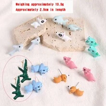 1 đôi Hợp kim kẽm Dễ thương Thú vật Hoạt hình Hoạt hình Hoa tai Với Nhỏ giọt Dầu Thủ công - Nhiều màu - Xem 14